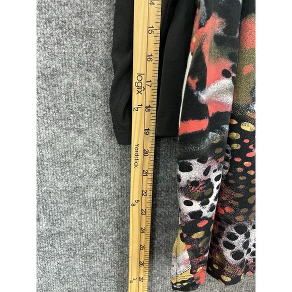 Ali Miles Woven Popover Tunic XL with Pocket in a Abstract Multi Print Patch - Picture 7 of 12